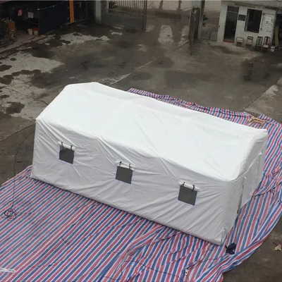 Air Tight White Cắm trại Lều sơ cứu bơm hơi cho nơi trú ẩn Kích thước tùy chỉnh