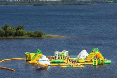 Tùy chỉnh thiết bị công viên nước inflatable Bay Gardens Splash Island Công viên nước