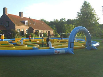 Phổ biến Crazy Inflatable thể thao Games, Inflatable Golf Race Dòng Đối với sự kiện