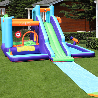 PVC Kids Bounce Backyard Slides Inflatable Chủ đề tùy chỉnh