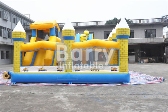 Trẻ em ngoài trời  Lâu đài Bouncy Inflatable với slide 0.55mm bạt PVC