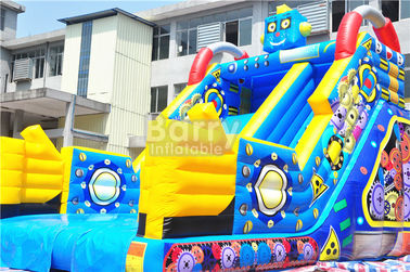 Trẻ em nhỏ Robot Inflatable trượt khô cho công viên giải trí / kinh doanh cho thuê