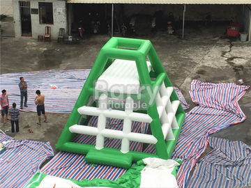 4.8m cao inflatable đồ chơi nước inflatable nước nhảy tháp với trượt nước