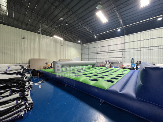 17.5m ((L) X7.4m ((W) X1.2m ((H) PVC Tarpaulin nệm bơm chạy cho điên bốc bơm 5k Hướng ngại vật chạy