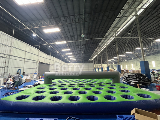 17.5m ((L) X7.4m ((W) X1.2m ((H) PVC Tarpaulin nệm bơm chạy cho điên bốc bơm 5k Hướng ngại vật chạy