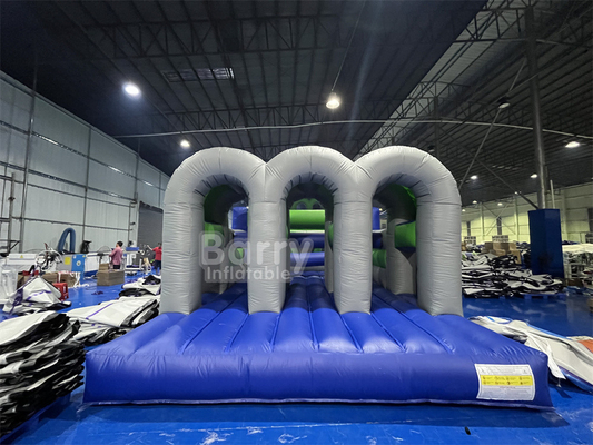 Trò chơi thể thao dành cho người lớn Logo tùy chỉnh Đường đua chướng ngại vật bơm lên Combo Bơm lên 5k Với PVC bền có sẵn OEM / ODM