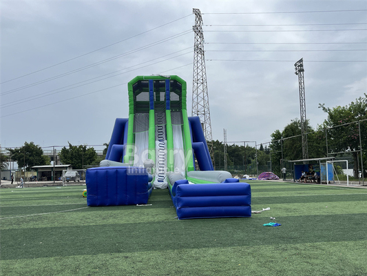 Trò chơi bữa tiệc trẻ em tùy chỉnh cao 36x14x13m Tripod Giant Water Slide Cho sự kiện lớn 5km đường cản bơm