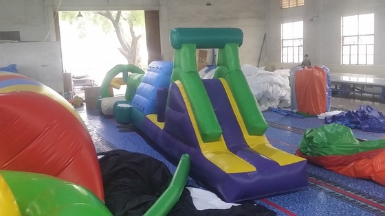 Khóa học chướng ngại vật nước bơm cá nhân trên bể bơi / chạy bơm với logo tùy chỉnh