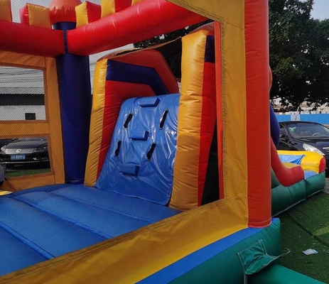 Thương mại lớp PVC trẻ em Logo tùy chỉnh ướt hoặc khô lâu đài Bounce House With Slide Mùa giải kiểu đồ chơi