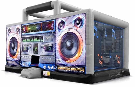 PVC Outdoor Inflatable Boom Box Bounce House Disco Dome Bounce Castle Cho sự kiện tiệc
