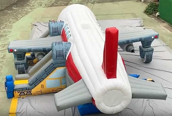 Logo tùy chỉnh in máy bay Bounce House Combo Unit với Slide Repair Kit bao gồm