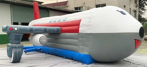 Logo tùy chỉnh in máy bay Bounce House Combo Unit với Slide Repair Kit bao gồm
