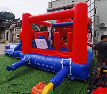 Nhà nhảy trong nhà / ngoài trời Spiderman với trượt băng cho các bữa tiệc trẻ em theo chủ đề