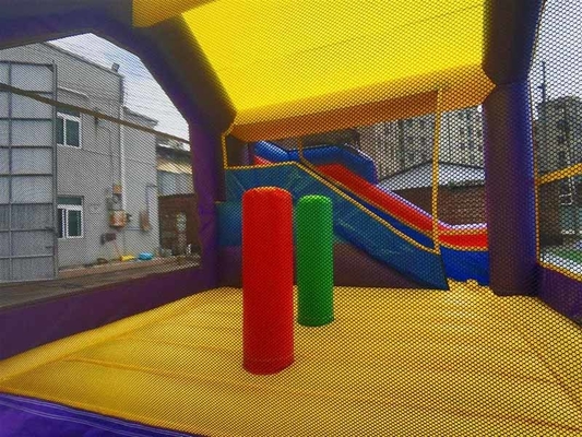 Ưu tiên trẻ em Bounce House với Slide & Basketball Hoop Combo