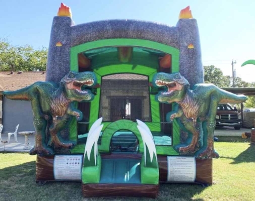 Ưu tiên Thẻ Nhạc Tự Thuật PVC Dinosaur Bounce House Cho Trẻ