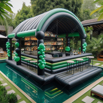 Đen và xanh hậu cổng nổi bể bơi nước bơm với ghế Lifesize bể bơi bơm thương mại