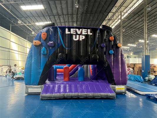 Tùy chỉnh kích thước bán buôn Level Up Inflatable Bouncer Combo Bouncy Castle For Kids