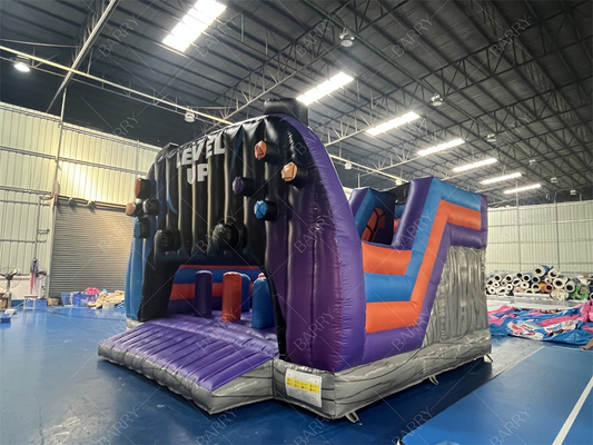 Tùy chỉnh kích thước bán buôn Level Up Inflatable Bouncer Combo Bouncy Castle For Kids