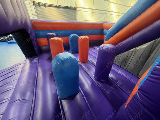 Tùy chỉnh kích thước bán buôn Level Up Inflatable Bouncer Combo Bouncy Castle For Kids