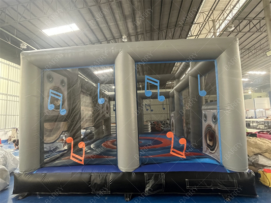 Interactive Inflatable Disco Dance House Adult Boom Box nhảy Bouncy Castle Retro Boombox Bouncer Cho bữa tiệc