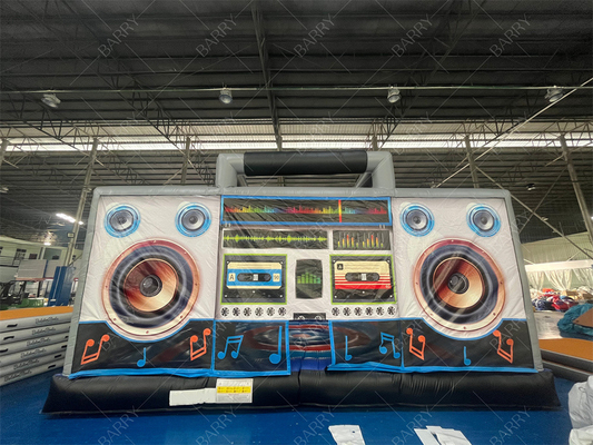 Interactive Inflatable Disco Dance House Adult Boom Box nhảy Bouncy Castle Retro Boombox Bouncer Cho bữa tiệc