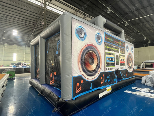 Interactive Inflatable Disco Dance House Adult Boom Box nhảy Bouncy Castle Retro Boombox Bouncer Cho bữa tiệc