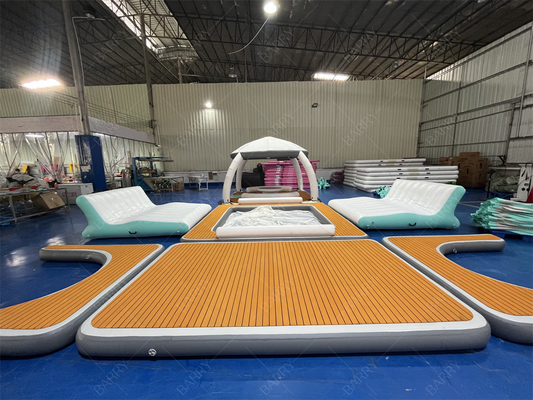 Thương mại Yacht bơm nổi nền tảng đảo thuyền bến tàu bơi nhà thuyền bơm