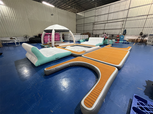 Thương mại Yacht bơm nổi nền tảng đảo thuyền bến tàu bơi nhà thuyền bơm
