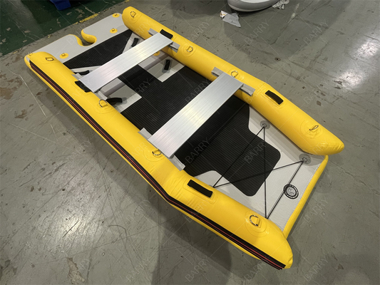 Kayak nhỏ PVC bơm năng lượng chèo Ce trọng lượng nhẹ Catamaran thuyền buồm Hypalon thuyền bơm Catamaran