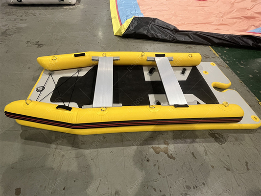 Kayak nhỏ PVC bơm năng lượng chèo Ce trọng lượng nhẹ Catamaran thuyền buồm Hypalon thuyền bơm Catamaran