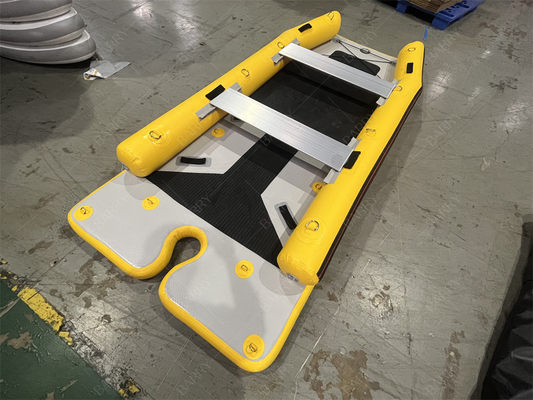 Kayak nhỏ PVC bơm năng lượng chèo Ce trọng lượng nhẹ Catamaran thuyền buồm Hypalon thuyền bơm Catamaran