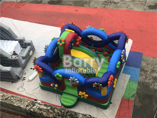 Công viên giải trí bơm hơi House Jump Bounce Land Double Stitching