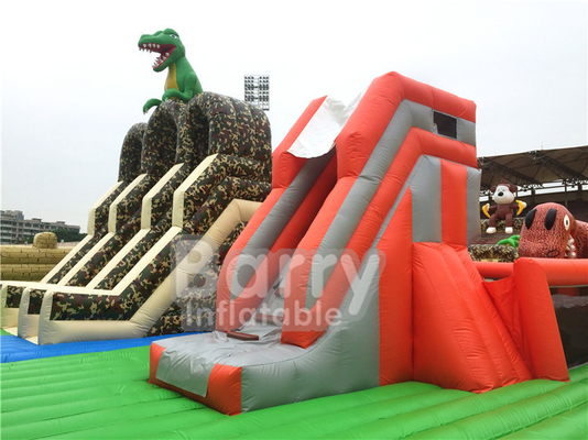 1600m2 Công viên giải trí nổi lớn nhất thế giới Dinosaurs trong nhà ngoài trời Nhảy lớn với trò chơi thể thao