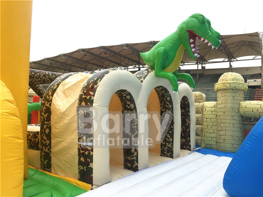 1600m2 Công viên giải trí nổi lớn nhất thế giới Dinosaurs trong nhà ngoài trời Nhảy lớn với trò chơi thể thao