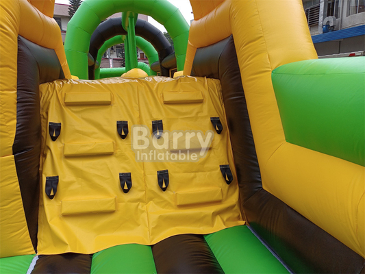Nước Giant ngoài trời khô bơm công viên giải trí quốc gia trong nhà Big Bounce House với lau ra trò chơi trượt leo tường