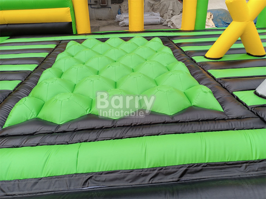 Nước Giant ngoài trời khô bơm công viên giải trí quốc gia trong nhà Big Bounce House với lau ra trò chơi trượt leo tường