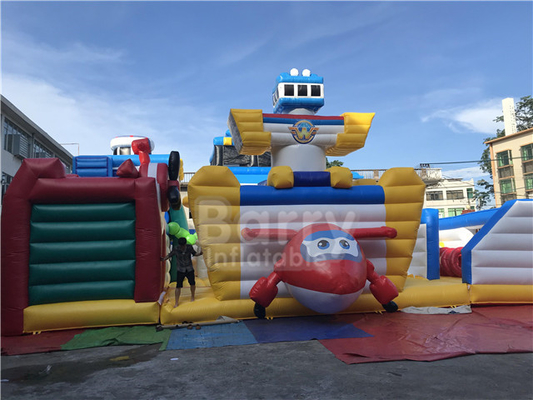Super Wings Bounce Playground Công viên giải trí phim hoạt hình khu vực chơi đầy hơi trong nhà