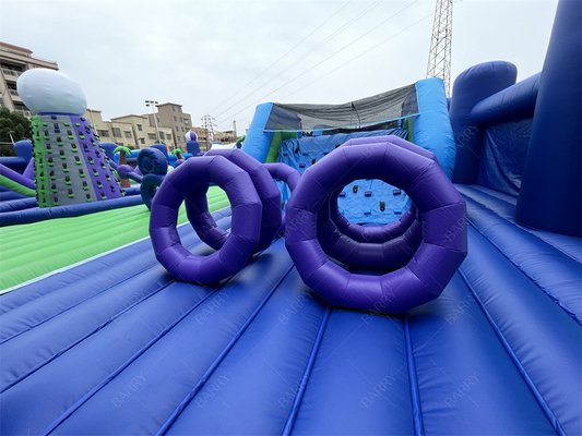 30x30m Công viên giải trí Bounce lớn Công viên giải trí nổi Bounce House Play Area Game