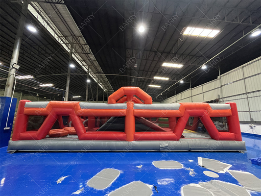Công viên Trampoline Đỏ Thành phố vui vẻ Công viên giải trí nổi Công viên giải trí lớn cho người lớn Nhà nhảy nổi để bán cho trẻ em