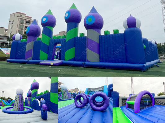30x30m Công viên giải trí Bounce lớn Công viên giải trí nổi Bounce House Play Area Game