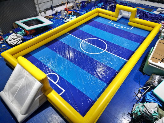 Sân bóng đá bơm hơi 20x10m Bạt PVC có Quạt thổi khí