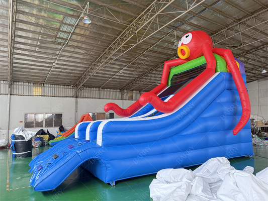 Sea World Theme Bạch tuộc Bể bơi bơm, Bãi trượt bơm cho hồ bơi sân sau công viên nước
