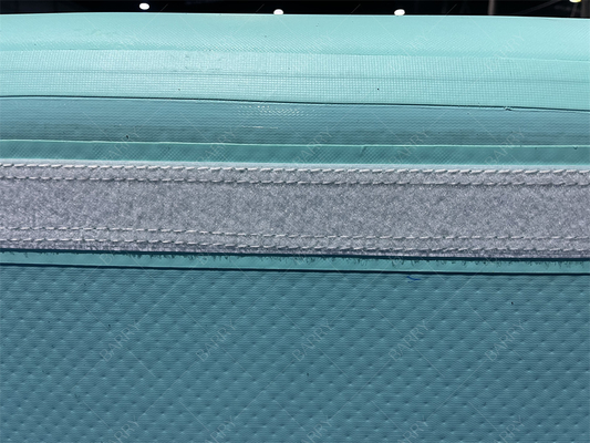 Bể bơi trẻ em PVC DWF màu tùy chỉnh thương mại có nắp Bể bơi bơm hơi Vải Drop Stitch Bể bơi nước