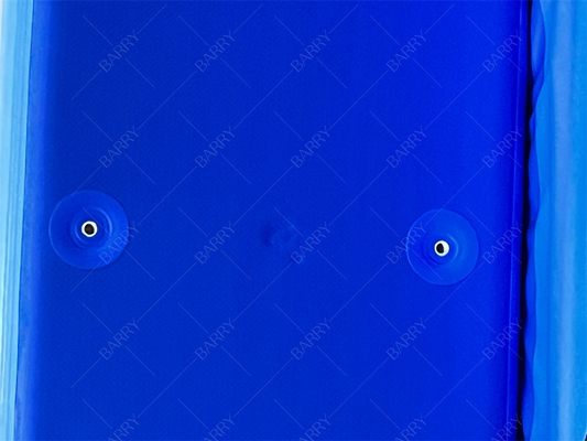 Bồn tắm nước đá màu xanh đậm Tùy chỉnh PVC Drop Stitch Bể bơi bơm hơi có nắp đậy cho trẻ em