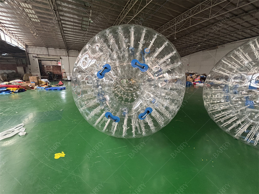 Bóng lăn Zorbing Hamster Điên 2.5m PVC TPU cho Trẻ Em và Người Lớn