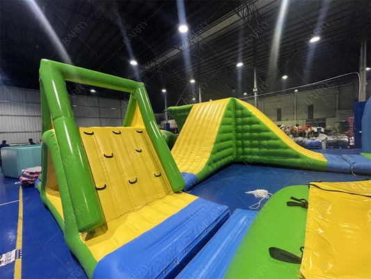 Trò chơi nước thiết bị trò chơi tùy chỉnh thương mại ngoài trời mới xanh nổi nổi công viên nước cho biển