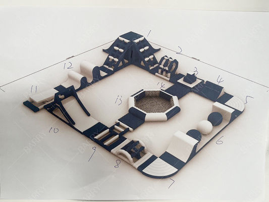 Thiết kế thời trang Công viên nước bơm hơi Công viên nước nổi Bể bơi mùa hè