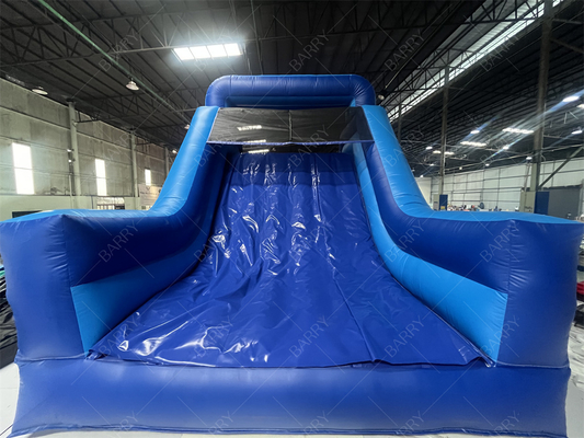 Thương mại màu xanh Modern Bounce House Inflatable Obstacle Course Với Slide Đối với người lớn Trẻ em