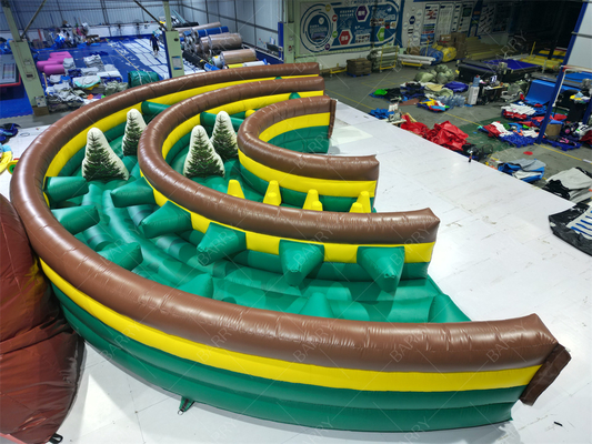 Giant Inflatable Jumping Bouncer Slide Obstacle Course Inflatable Game Obstacle Trampoline Park cho trẻ em và người lớn
