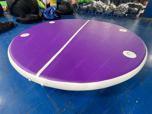 Thả khâu PVC ống tròn màu tím bơm bơm bơi đồ chơi nước cho hồ bơi hồ